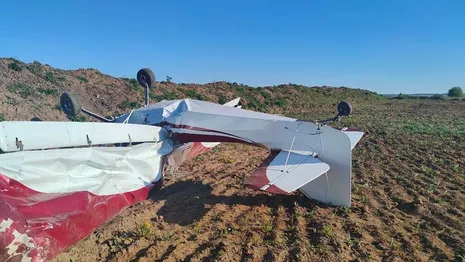 Появилось фото упавшего во Владимирской области самолета