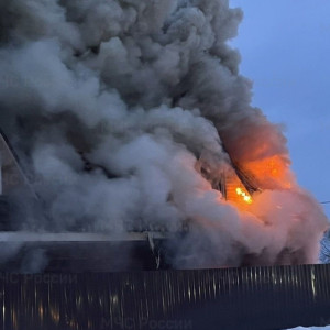 В Собинском районе загорелся частный дом