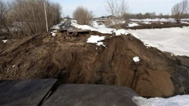 В Муромском районе паводок отрезал деревню от цивилизации