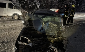 В Киржаче машину разворотило после ДТП с 3 авто