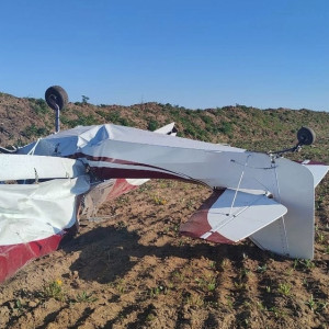 Появилось фото упавшего во Владимирской области самолета