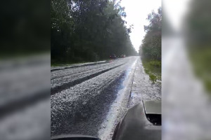 Во Владимирской области прошел сильный град