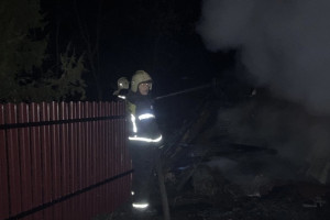 На пожаре в селе под Собинкой пострадал один человек
