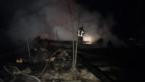 В селе под Гусь-Хрустальным пожар дотла уничтожил частный дом