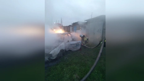 Во Владимирской области в гаражном кооперативе сгорел автомобиль