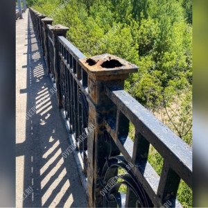 Во Владимире отремонтируют ржавые перила на мосту через Клязьму