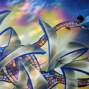 «Солнечный лев» украсил один из домов во Владимире