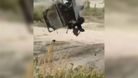 Момент жесткого переворота машины на ралли во Владимирской области сняли на видео