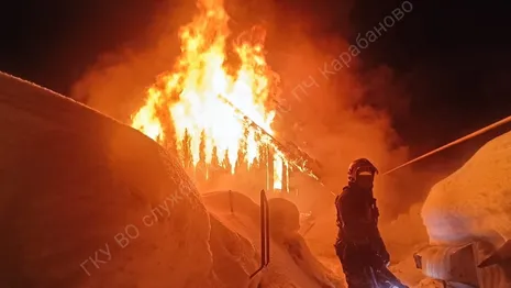 На пожаре в Струнино мог погибнуть хозяин сгоревшего дома