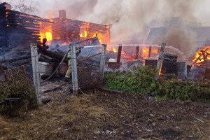 Во Владимирской области сгорел дотла жилой дом площадью 120 квадратных метров