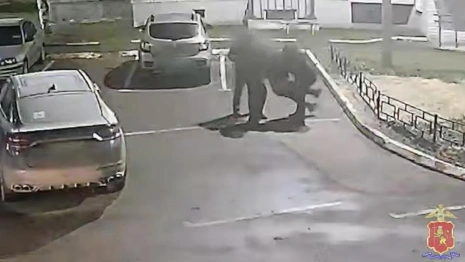 Появилось видео похищения бизнесмена во Владимире группой мужчин