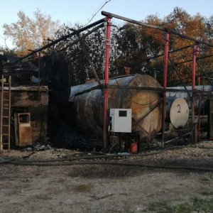 Во Владимирской области произошел мощный пожар на заправке