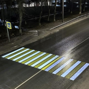 Во Владимирской области за год оборудовали 20 проекционных «зебр»