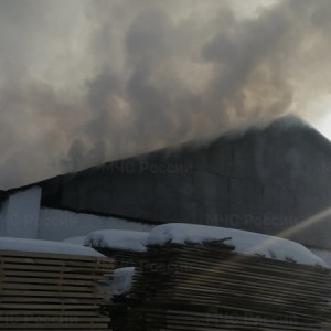 Во Владимирской области загорелось деревообрабатывающее производство