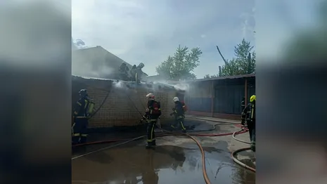 В Коврове произошел крупный пожар в производственном здании