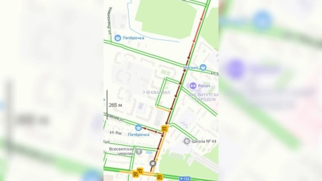 Во Владимире из-за ремонта ливневки образовалась пробка