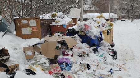 Во Владимире ежедневно до 100 дворов оказываются завалены мусором