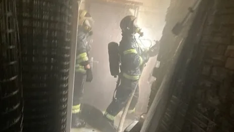 Во Владимирской области сгорел строительный магазин