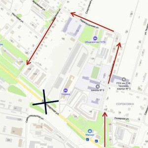 Из-за тушения пожара на станции сортировки мусора в Гусь-Хрустальном перекрыли улицу