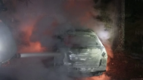 В Киржачском районе 33-летняя женщина пострадала в загоревшейся машине