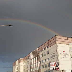 Над Владимиром взошла двойная радуга