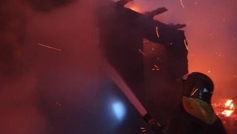 Во Владимирской области частный дом сгорел дотла 