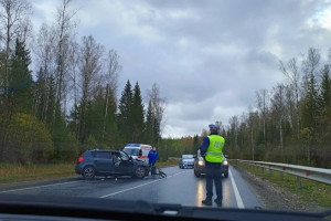 Под Гусь-Хрустальным у машины вырвало двигатель после ДТП