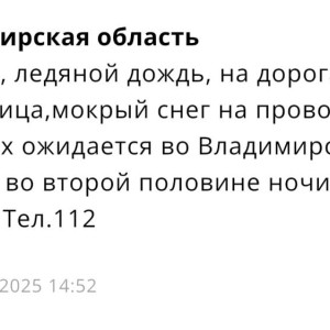 Во Владимирской области пойдет ледяной дождь ночью 24 ноября