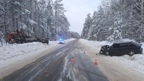 Во Владимирской области легковушка влетела в грузовик