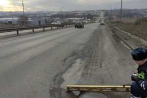 На федеральной трассе во Владимире нашли огромные ямы