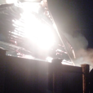 Мощный пожар под Петушками начался из-за неисправного дымохода