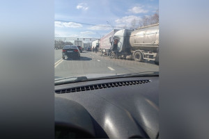 Под Вязниками на трассе М-7 Волга произошло ДТП с участием фур
