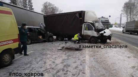 Жители Ивановской области пострадали в массовой аварии на владимирской трассе М-7