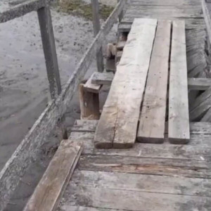 Под Юрьев-Польским развалилась единственная переправа через ручей