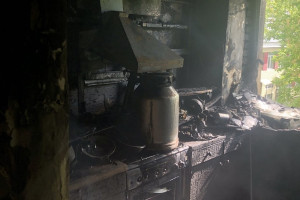 На пожаре во Владимире погиб мужчина