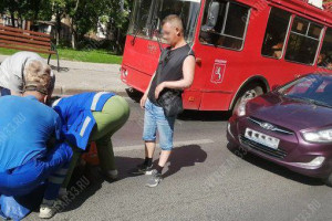Во Владимире сбитая на переходе женщина получила сотрясение
