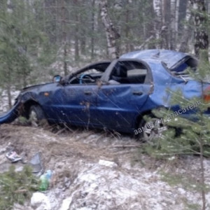В Ковровском районе рано утром перевернулась машина