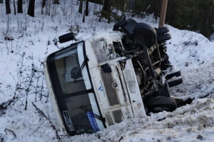 Во Владимирской области автобус с пассажирами в салоне попал в ДТП
