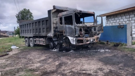 Житель Коврова вынес с чужой дачи пропановый баллон и поджег грузовик