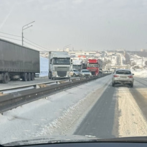 На «Огуречной горе» во Владимире снова выросли пробки из фур