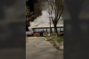 Во Владимире дым охватил автобус