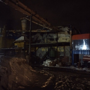 Во Владимирской области вспыхнул деревообрабатывающий завод