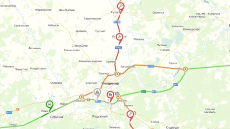 В трех районах Владимирской области из-за ремонта федеральных трасс ввели ограничения 