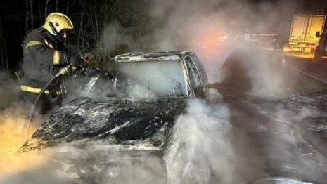Во Владимирской области вспыхнула еще одна машина 
