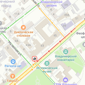 Центр Владимира встал в пробку из-за ДТП