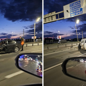 Во Владимире на Московском шоссе разбились две иномарки