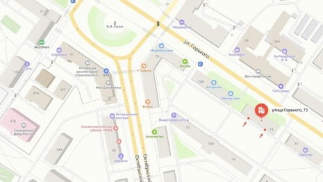 Во Владимире дорогу по Горького у дома №75 временно сузят до одной полосы