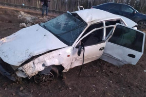 На южном объезде Владимира перевернулось авто: один погибший и трое пострадавших