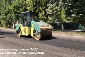 Во Владимире начали обновлять асфальт на Вокзальной улице
