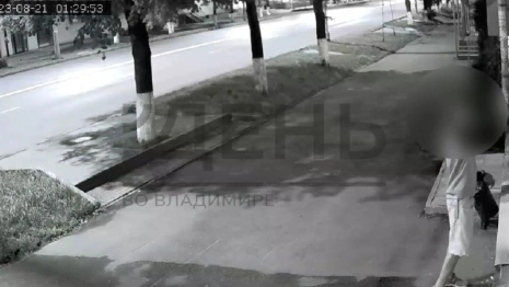 Юный «Малевич» под камерами разрисовал из баллончика окна дома во Владимире